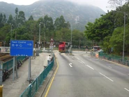 從巴士上層觀看湖翠路西端（2012年2月）
