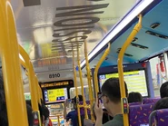 威馳騰電動巴士8910／HR3878上層車頭顯示出現格式錯誤