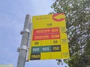 冠上命名的路線會在部分車站獨立顯示（攝於紅橋分站，當中B3M及B3X兩線因新界西口岸線的命名而分開兩行顯示）