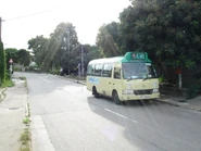 新界專綫小巴74線以盛屋村為總站（2010年7月）