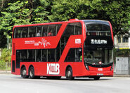 九巴279X線是採用「城市脈搏」塗裝的Enviro500 MMC（E6X）的路線之一