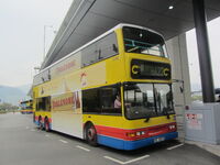 The "downgrading services" on Cityflyer Route  had a long history, a semi-luxury version  was shown awaiting departure at  in 2012