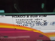 採用MCV車身的巴士的車窗標記