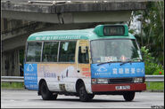 A Route 804 minibus was passing through Tai Chung Kiu Road