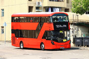 A Wrightbus StreetDeck was running on Route NR331S