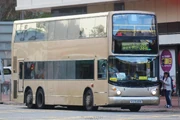 A Dennis Trident which belonged to the former KMB was travelling on Route NR331S
