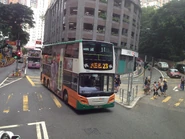 般咸道（左）與柏道（右）交界處