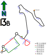 13B線的走線圖