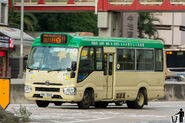 全港首輛第七代長陣石油氣豐田Coaster專綫小巴ER1525為11線的用車