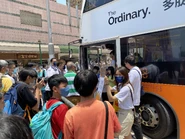 NWFB distributed keychains and held Farewell to NWFB slogans at Chi Fu Fa Yuen on 30 April 2023