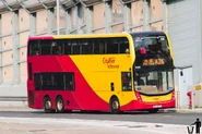 A bus on Route A26 (6808) was passing through Po Lam Road near Po Tat Estate