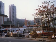 舊總站位於荔園入口旁，右方為巴士總站