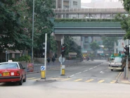 港鐵工程前，此路與利南道交界
