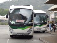 A Route 1R bus was passing through Tung Chung Town Centre