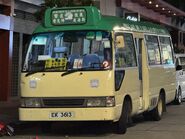 EK3613完成秀佐線的行程後於佐敦（北海街）總站停泊，可見車頂的紅色貼紙已移除