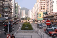 東京街與元州街交界處望向李鄭屋方向（2012年10月）