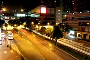 A section near Tuen Mun Town Plaza, with the noise barriers yet to be built at that time