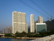 View of Tung Chung North from Chek Lap Kok South Road (March 2018)