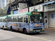 59A線用車WN1411以香港仔（東勝道）為總站（2023年2月）