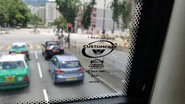 採用Wrightbus車身的巴士的擋風玻璃標記，可見車窗由英國TYNESIDE製造。