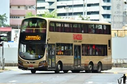 A Route 6C bus AVBWU528 was turning from Lai Chi Kok Road into Tai Nan Street West