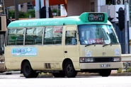 A Route 618 minibus was passing through Tin Shui Road