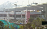 Bird's eye view of Lai Chi Kok Depot from West Kowloon Highway (Jan 2012)