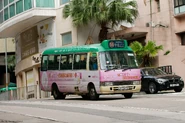 進智公交旗下車隊的一手第五代豐田Coaster均使用原裝泵把，部份車隊更換為含有上市編號數字77的車牌（圖為LR9670）