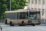 Enviro200 Dart 10.5m (AAS) is the first single-decker bus model in KMB to adopt Hanover orange LED electronic destination sign (AAS6/SE9580 pictured above)