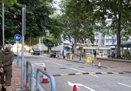 昔日白田邨盛田樓外巴士站遺址（2024年11月）