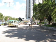 From left to right: Public loading and unloading area, Route 88B alighting stop and Route 401 terminus, taxi stand (September 2012)
