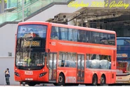 KMB's first MCV-bodied Volvo B8L makes its maiden trip on Route 69X (Shown in picture was AVBML1/WA756)