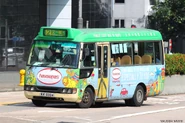 A minibus on Route 2 was entering Festival Walk terminus
