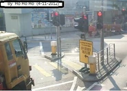 位於香港仔警署對出的數支交通燈