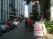 永安百貨免費穿梭巴士太古城線在此設站（2018年5月）