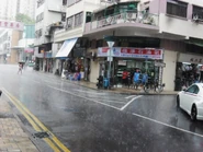 近聯昌街一段，拍攝時正在下大雨