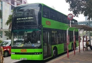 A bus on Route 230R was passing through Fu Cheong Estate (February 2024)