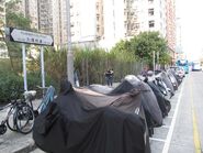 車站遺址（2014年1月），現已改建為路邊電單車泊位