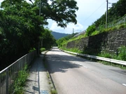 Road condition, with the cycling path yet to be constructed at that time