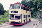 九巴的9.7米兩軸都城巴士（M），部分採用了康明斯引擎