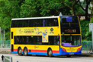 A bus on B3 was passing through Lung Mun Road