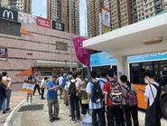 NWFB distributed keychains and held Farewell to NWFB slogans at Chi Fu Fa Yuen on 30 April 2023