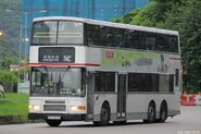準備前往行走74C線的巴士已離開九巴大埔車廠