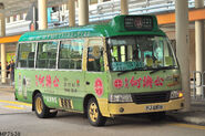 12A線用車PJ2519正於旺角東站總站休息（2012年11月）