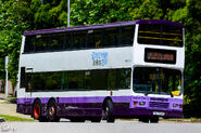 從城巴非專利部過檔至愉景灣交通服務的富豪奧林比安為愉景灣交通服務的第二款雙層巴士