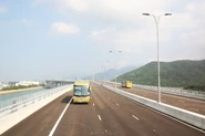 The HZMB Hong Kong Link Road is the only road in Hong Kong to adopt right-hand side driving (October 2018)