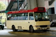 屏沙線以朗屏站為總站，圖中用車已於2022年10月因斷供而於新界某處閒置（2021年11月）