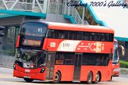 In addition to retaining the original in-vehicle facilities, this batch of luxury B8Ls transferred to KMB will be distinguished by a special red box on their route signs (Shown in picture was V6P4/XL506)