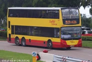 An Enviro500 12m (8205) of Cityflyer fleet was running on Route A26