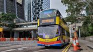 907B線首航用車富豪B8L抵達香港會議展覽中心